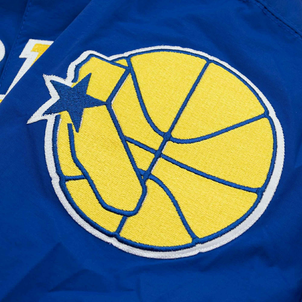 Golden State Warriors 1996-97 Authentic Warm Up NBA Jacket Blue - Taass for sale