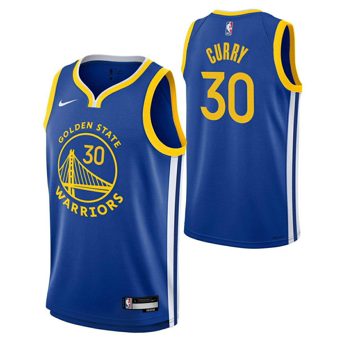 Steph Curry #30 Golden State Warriors Nike Swingman NBA Jersey Blue (YOUTH) - Taass sale