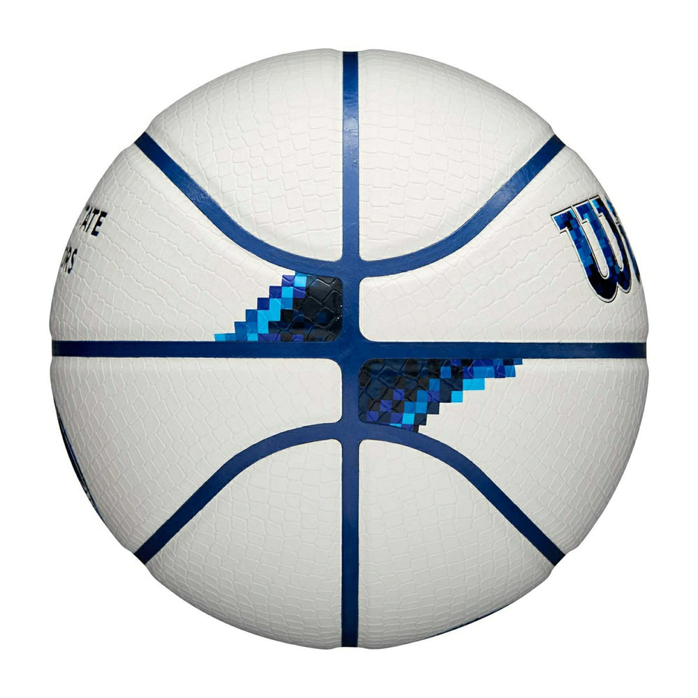 Golden State Warriors Pixel NBA Basketball White (Size 7) - Taass sale