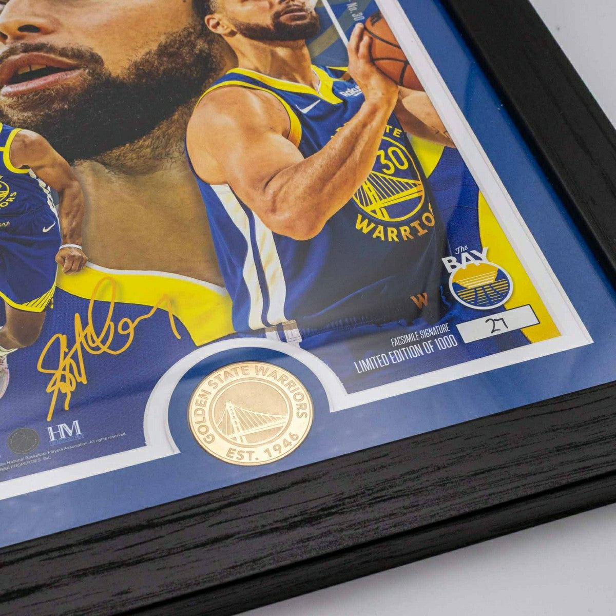 Stephen Curry Golden State Warriors Artist Proof Bronze Coin NBA Photo Frame - Taass sale