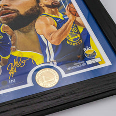 Stephen Curry Golden State Warriors Artist Proof Bronze Coin NBA Photo Frame - Taass sale