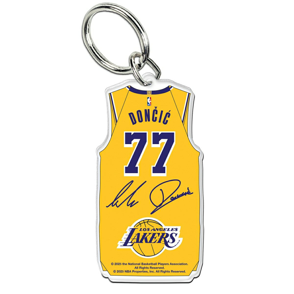 NBA Acrylic Jersey Keyring Luka Dončić #77 Los Angeles Lakers - Taass near me