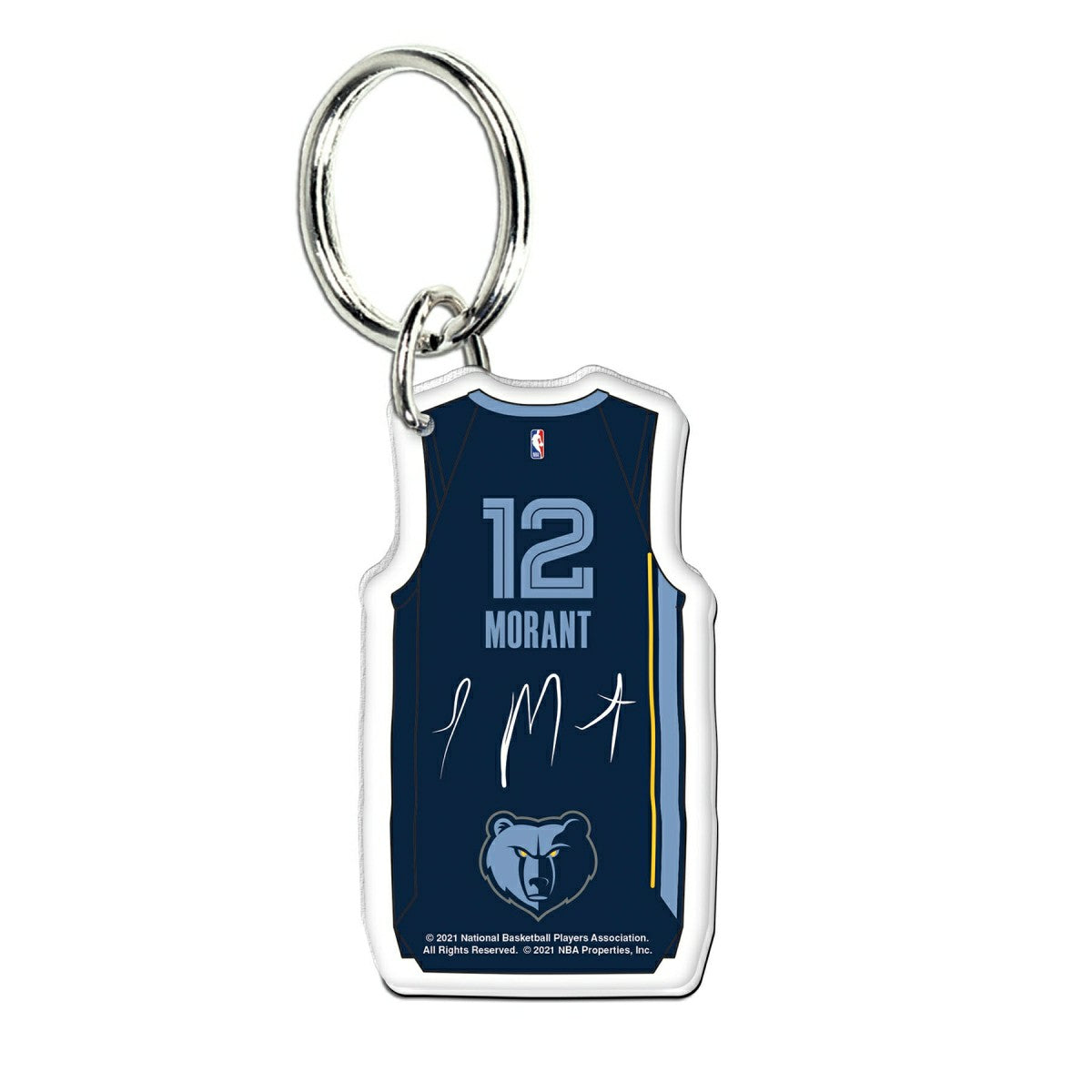 NBA Acrylic Jersey Keyring Ja Morant #12 Memphis Grizzlies - Taass near me