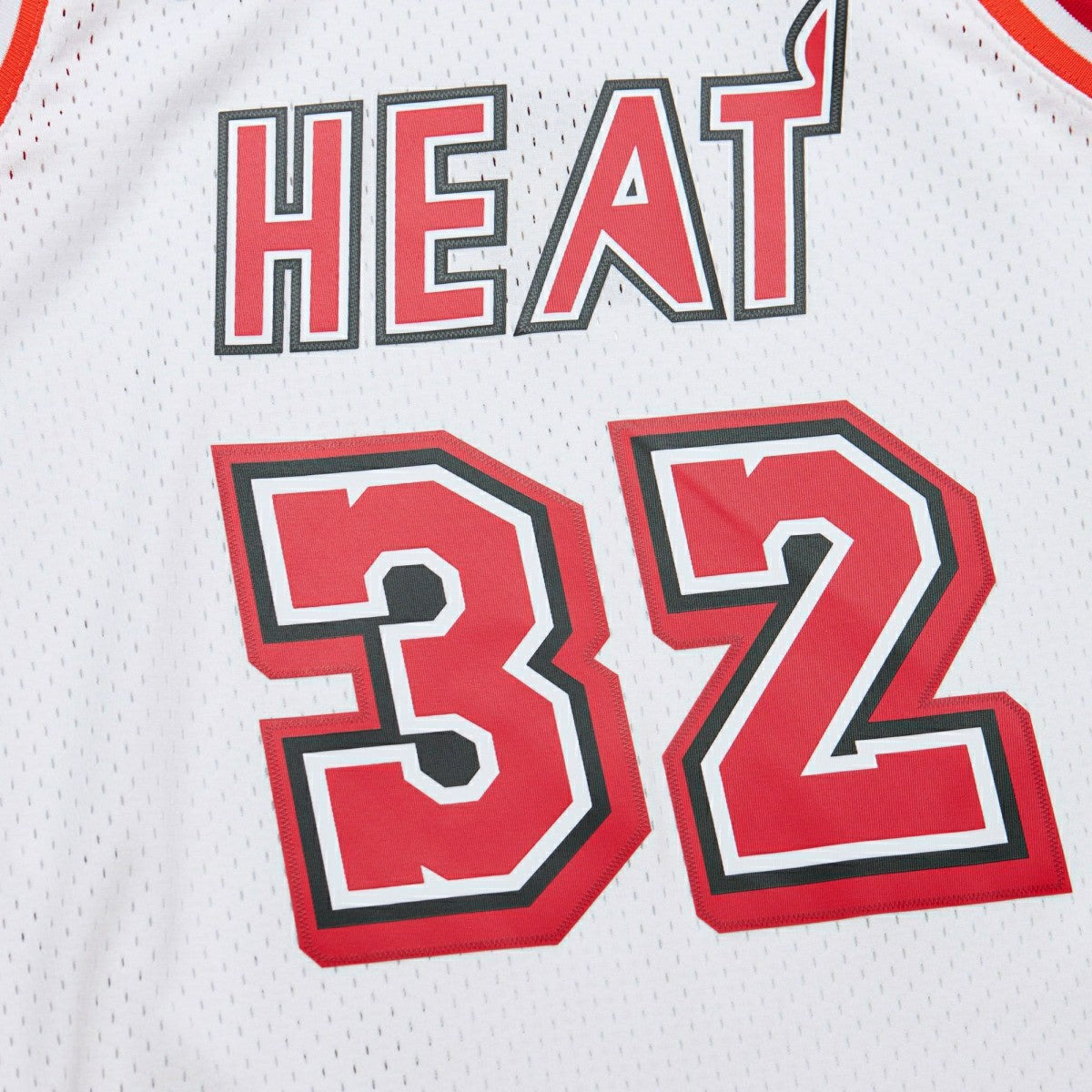 Shaquille O'Neal #32 Miami Heat 2007-08 Mitchell & Ness Swingman NBA Jersey White - Taass discount