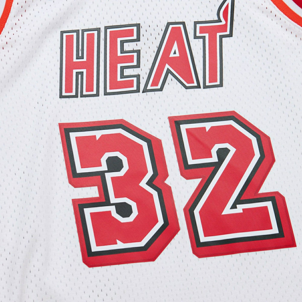 Shaquille O'Neal #32 Miami Heat 2007-08 Mitchell & Ness Swingman NBA Jersey White - Taass discount