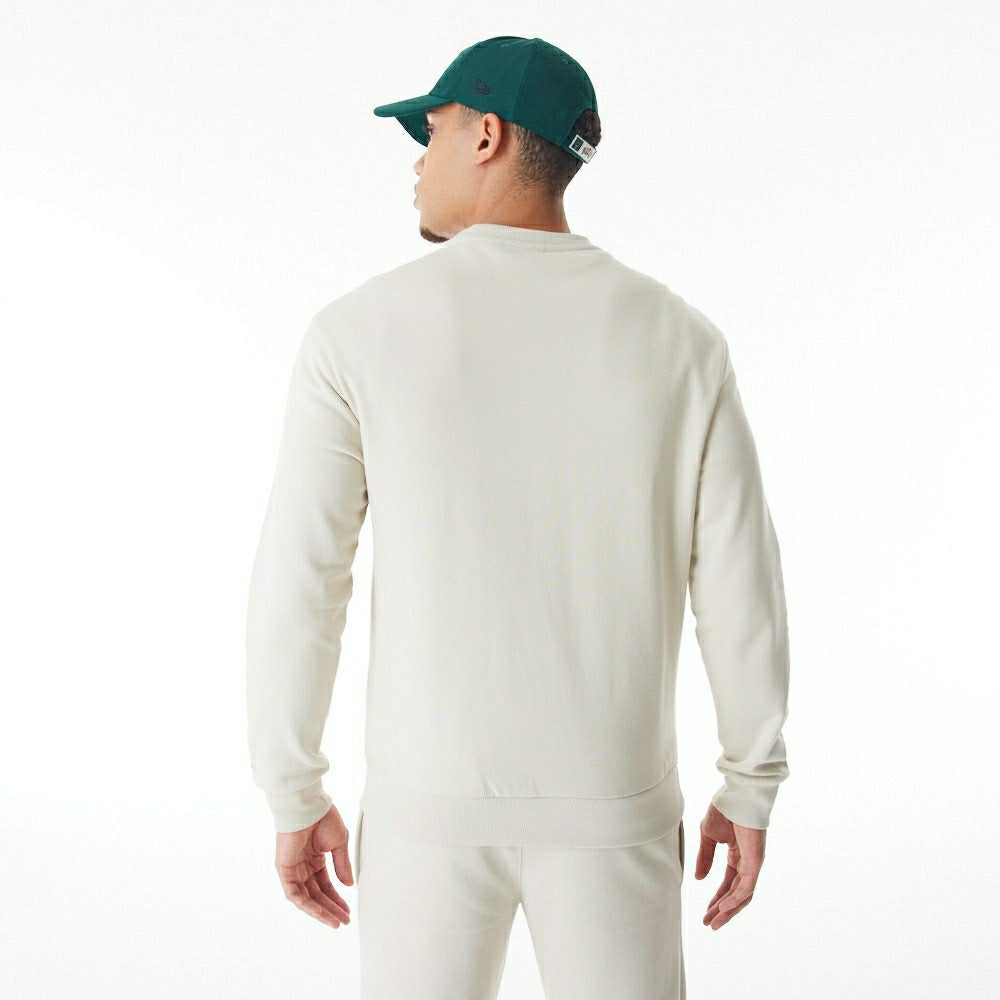 Milwaukee Bucks New Era NBA Crewneck Sweatshirt Stone - Taass near me