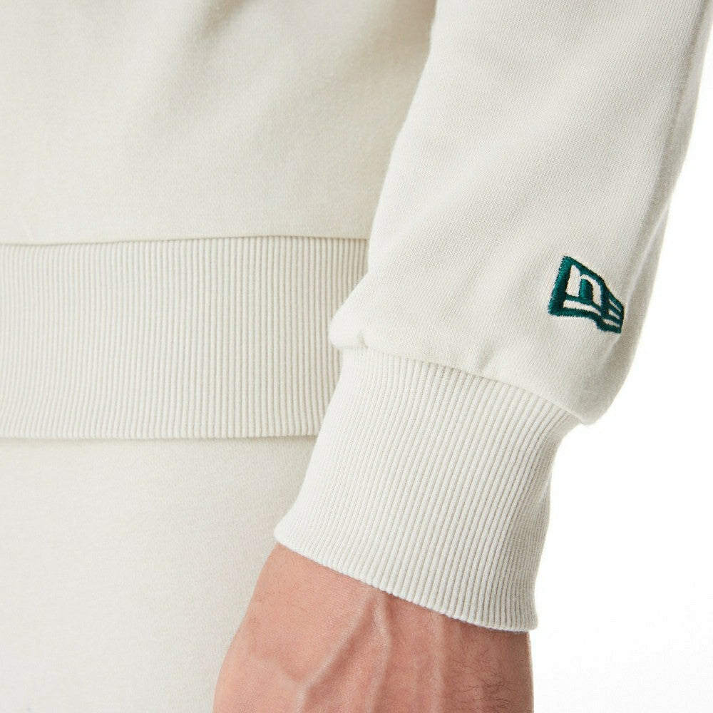 Milwaukee Bucks New Era NBA Crewneck Sweatshirt Stone - Taass near me
