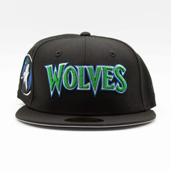 Minnesota Timberwolves WOLVES 59FIFTY Fitted NBA Cap Black - Taass for sale