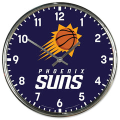 Phoenix Suns Chrome NBA Team Design Wall Clock - Taass sale