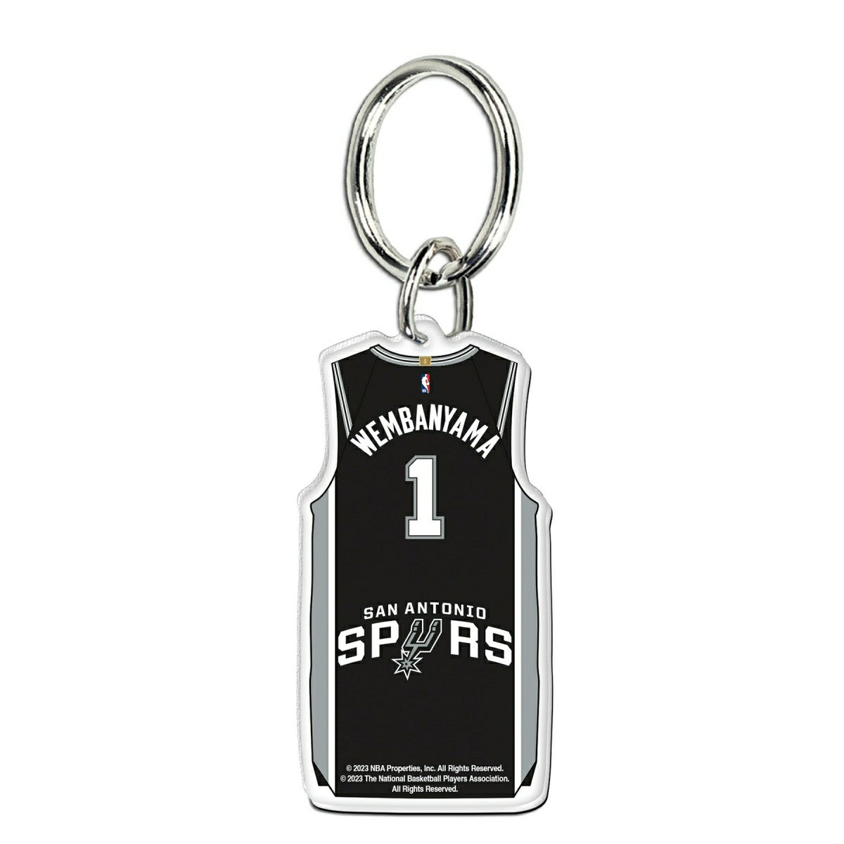NBA Acrylic Jersey Keyring Victor Wembanyama #1 San Antonio Spurs - Taass sale