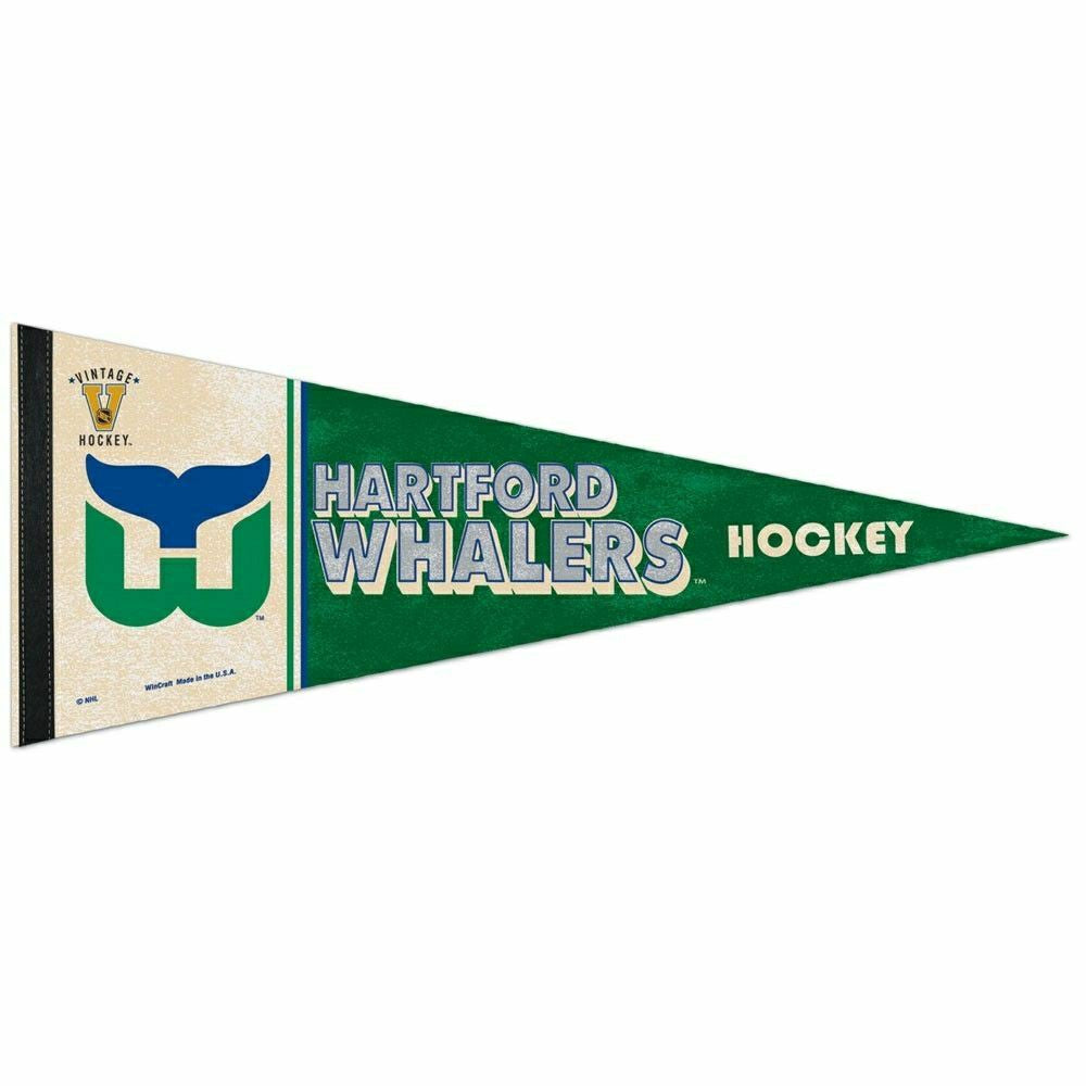 Hartford Whalers Premium Vintage NHL Pennant - Taass discount