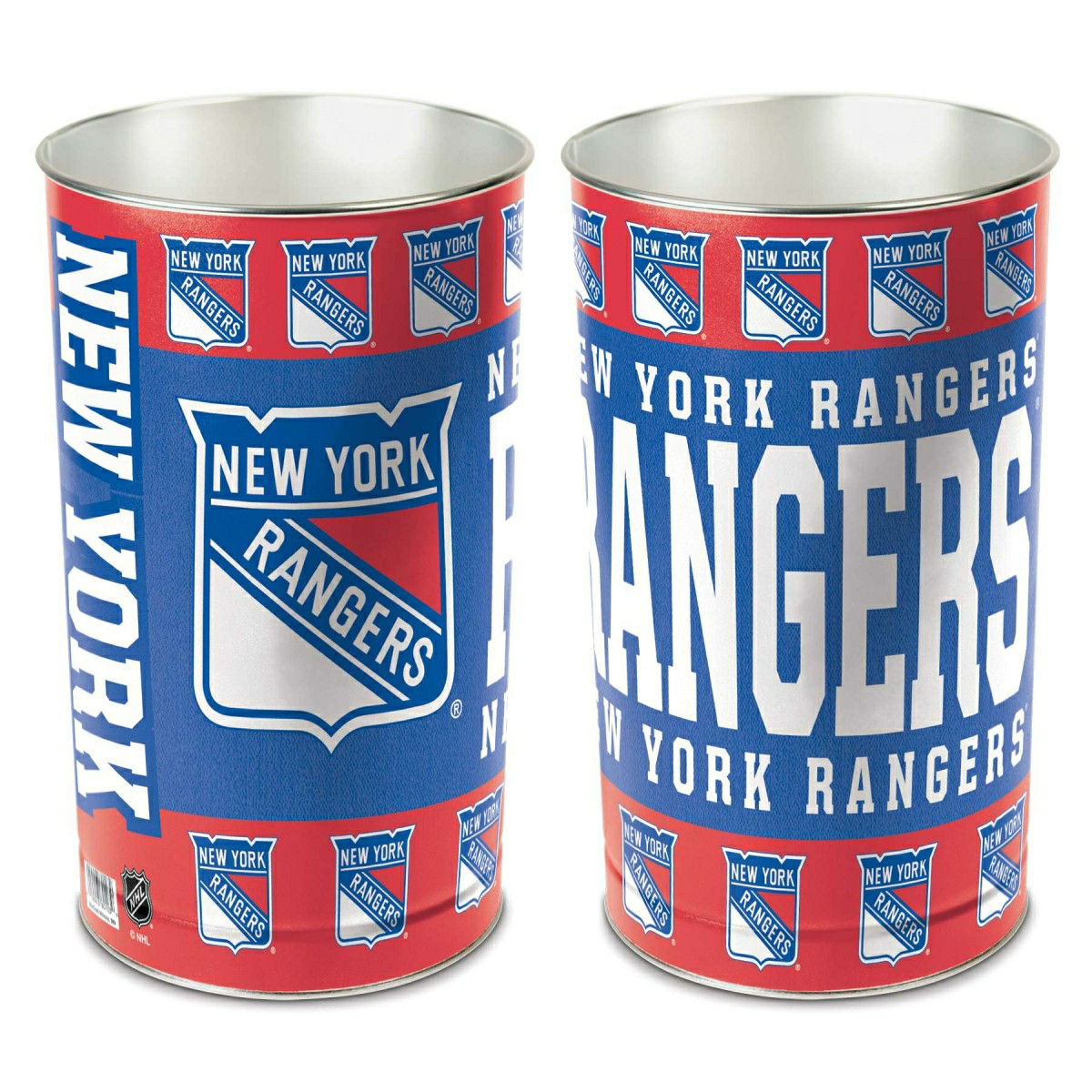 New York Rangers Metal NHL Wastebasket - Taass sale