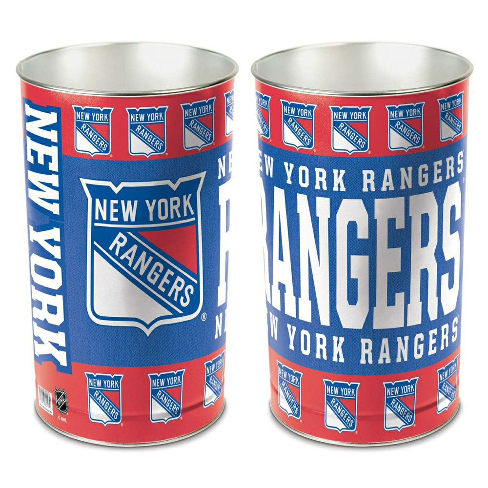 New York Rangers Metal NHL Wastebasket - Taass sale