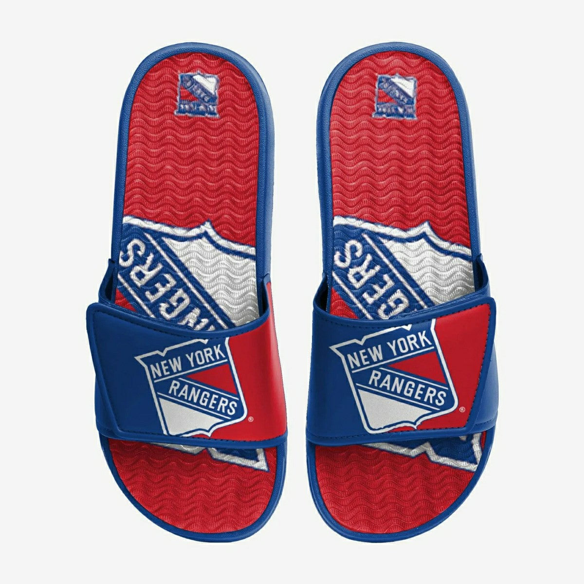 New York Rangers Big Logo NHL Gel Slides - Taass US