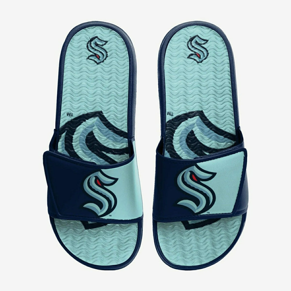 Seattle Kraken Big Logo NHL Gel Slides - Taass sale