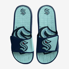 Seattle Kraken Big Logo NHL Gel Slides - Taass sale