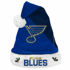 St. Louis Blues FOCO Basic Christmas NHL Santa Hat - Taass sale