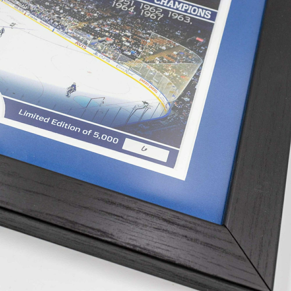 Toronto Maple Leafs 13-Time Stanley Cup Champions Bronze Coin Framed NHL Photo - Taass for sale