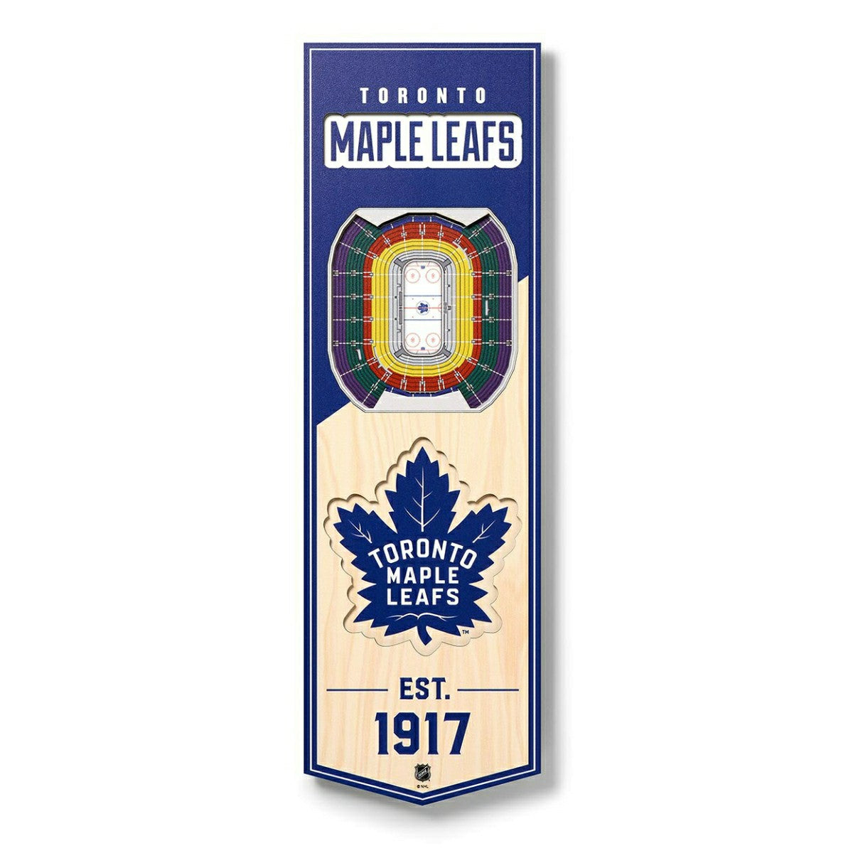Toronto Maple Leafs 3D Stadium NHL Banner - Taass US