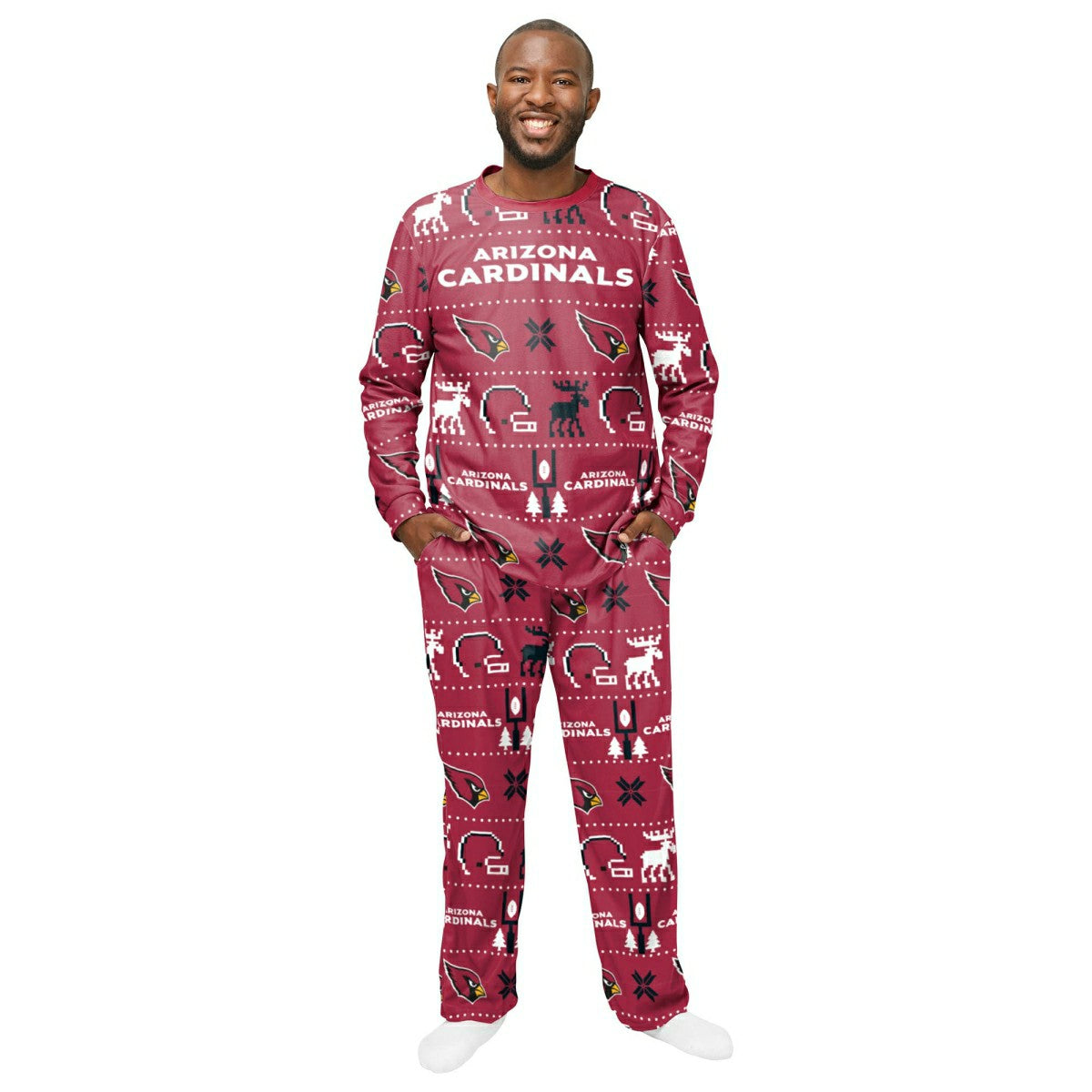 Arizona Cardinals NFL Holiday Pajamas Set (2-Piece) - Taass US