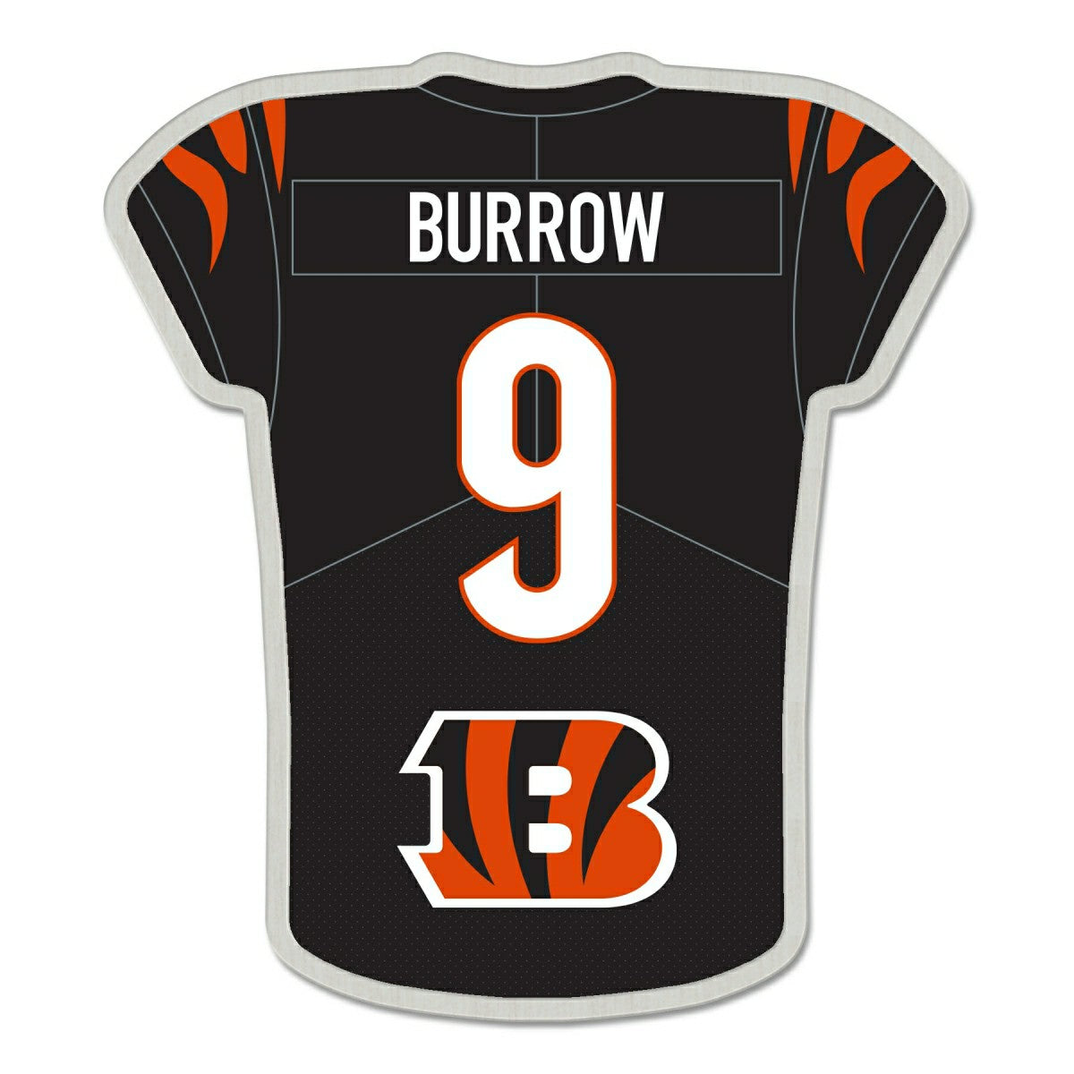 Joe Burrow #9 Cincinnati Bengals NFL Player Jersey Pin - Taass discount