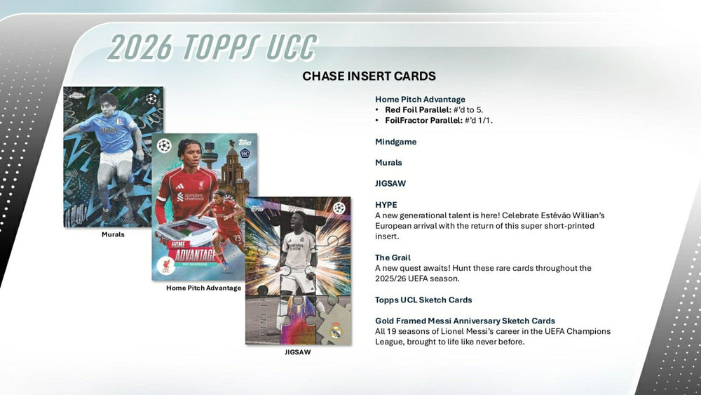2025/26 Topps UEFA Club Competitions Football Hobby Box - Taass online