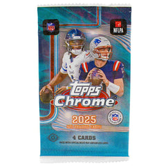 2025 Topps Chrome Football NFL Hobby Pack - Taass near me