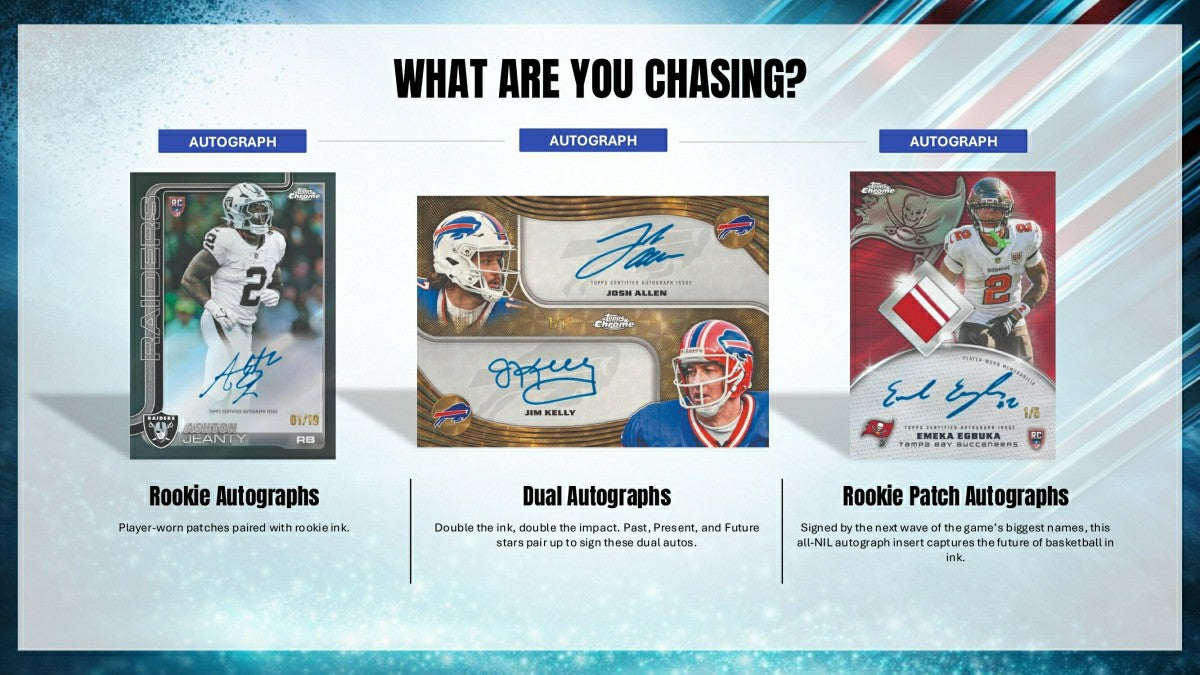 2025 Topps Chrome Football NFL Hobby Pack - Taass near me