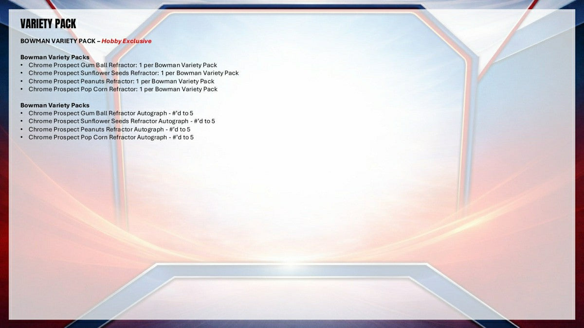 2026 Bowman Baseball Jumbo Hobby Box - Taass for sale