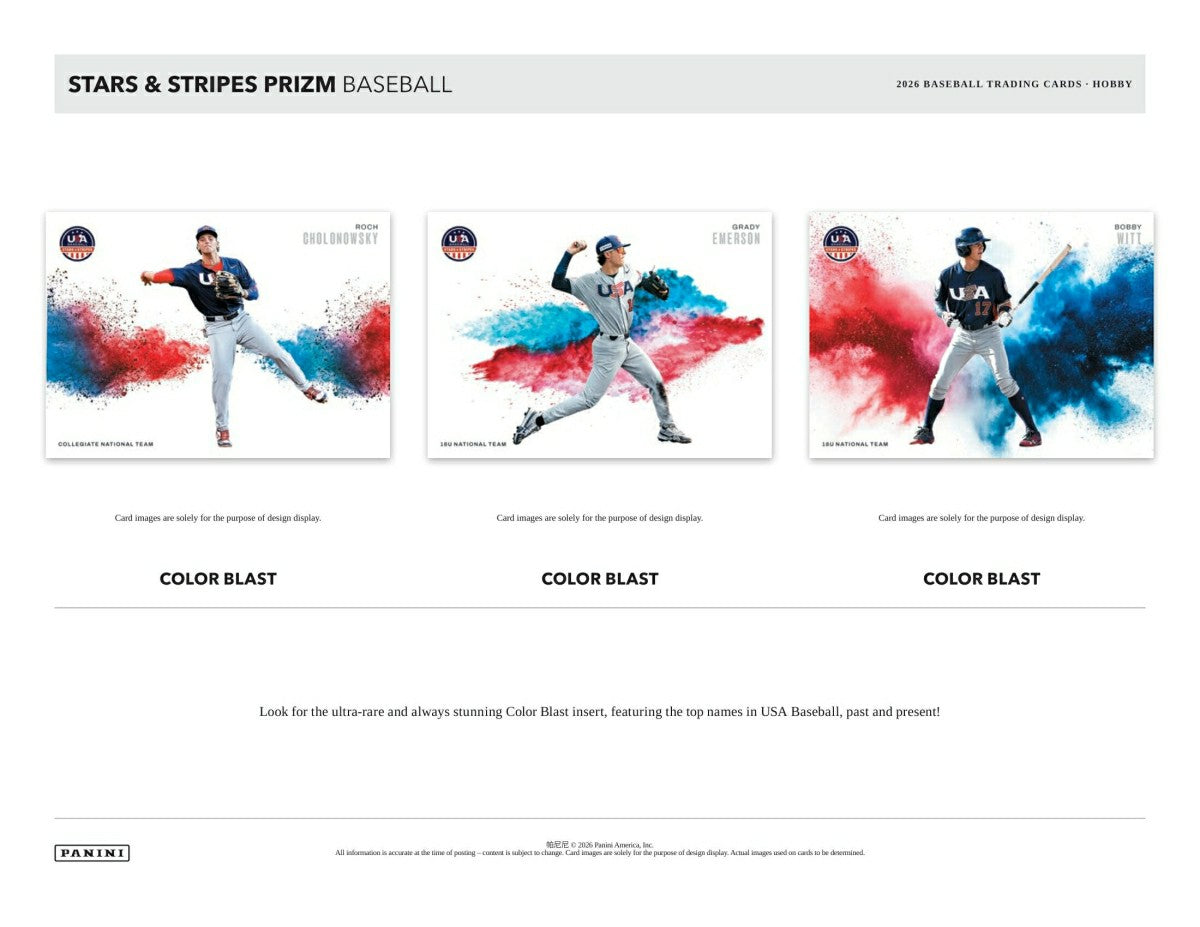 2025 Panini USA Stars & Stripes Baseball Hobby Box - Taass online