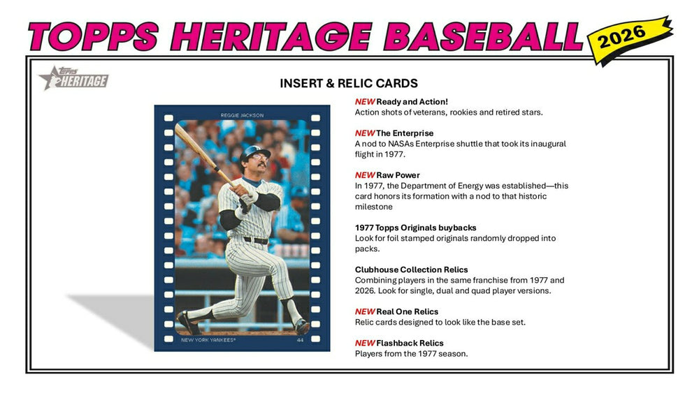 2026 Topps Heritage Baseball MLB Hobby Box - Taass sale