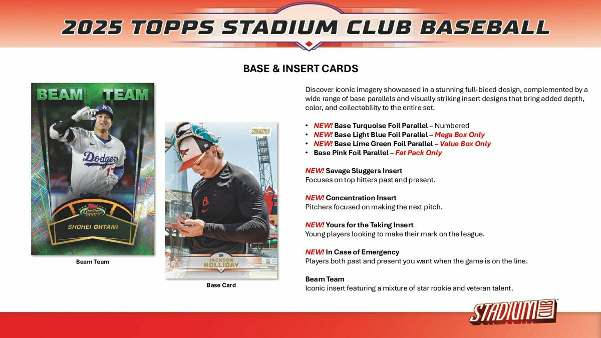 2025 Topps Stadium Club Baseball MLB Mega Box - Taass discount