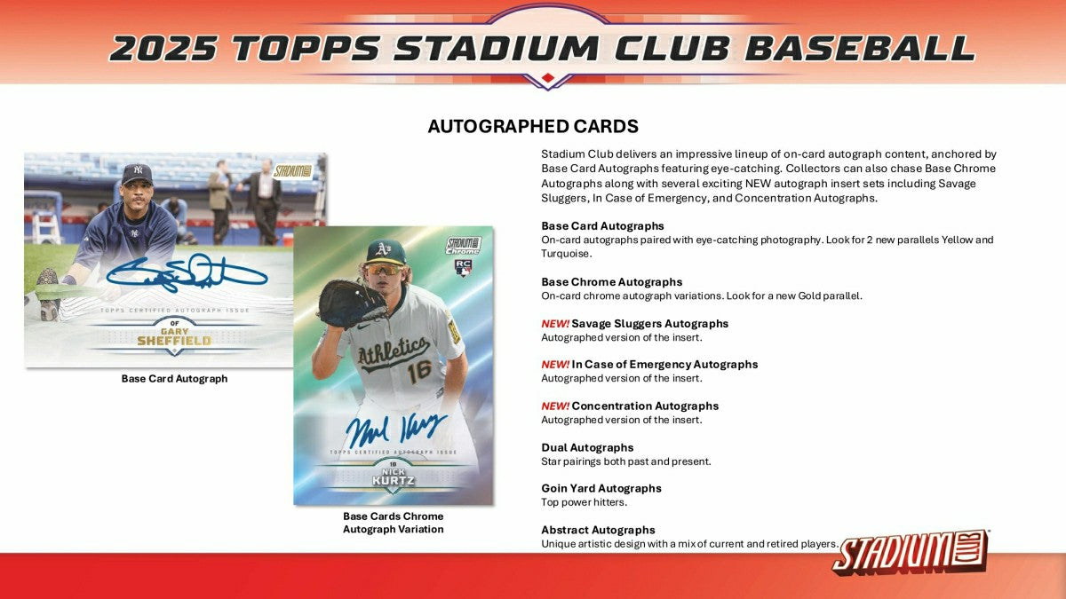 2025 Topps Stadium Club Baseball MLB Mega Box - Taass discount