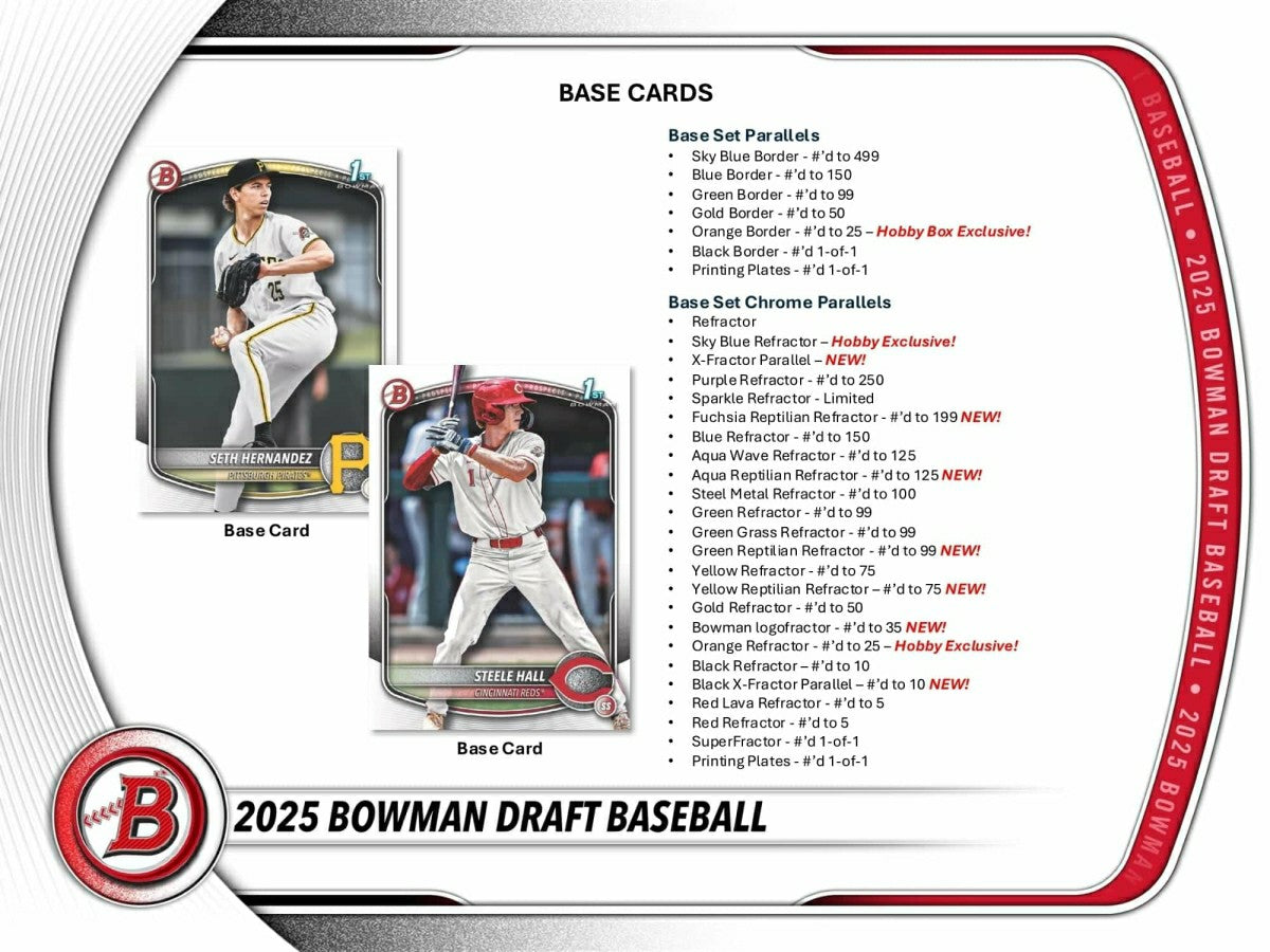 2025 Bowman Draft Baseball MLB Hobby Pack - Taass near me