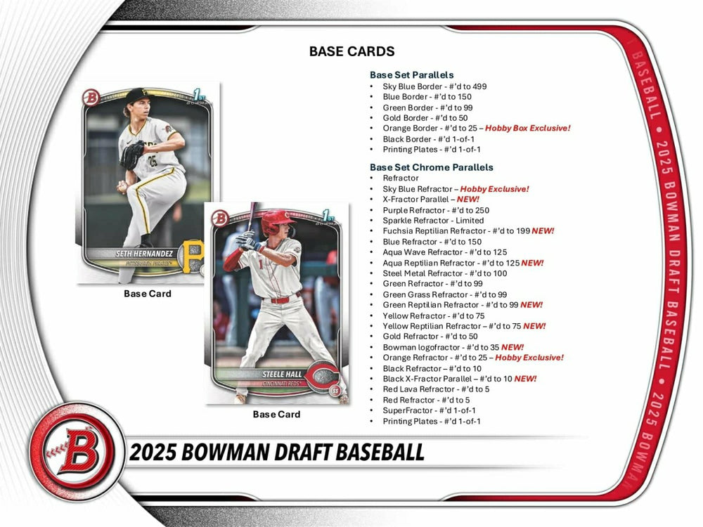 2025 Bowman Draft Baseball MLB Hobby Pack - Taass near me