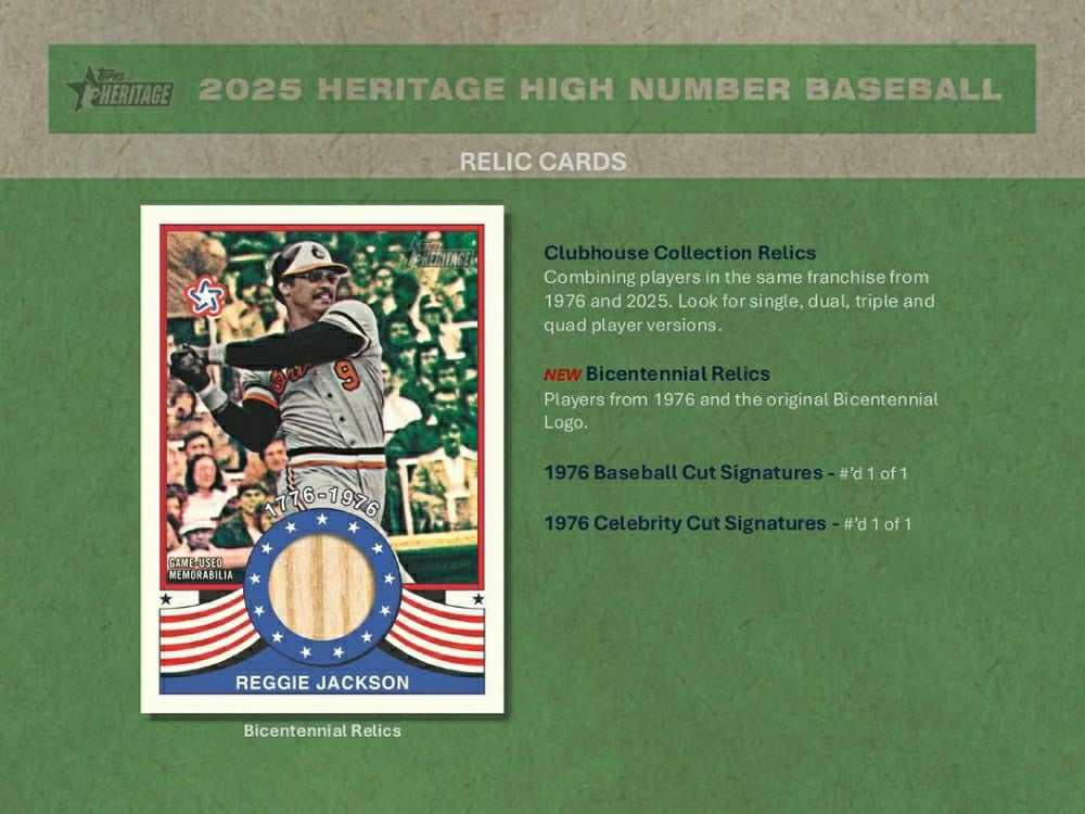 2025 Topps Heritage High Number Baseball MLB Hobby Box - Taass discount