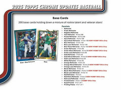2025 Topps Chrome Update Baseball MLB Mega Box - Taass for sale