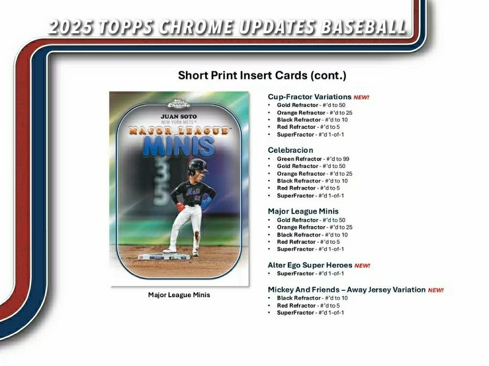 2025 Topps Chrome Update Baseball MLB Mega Box - Taass for sale