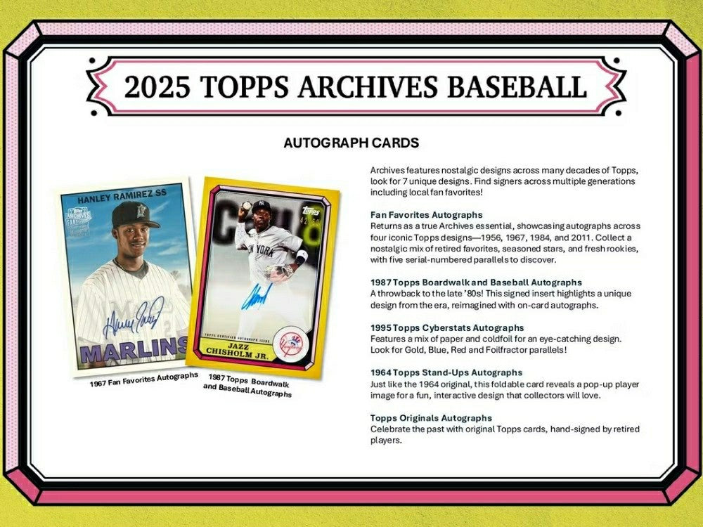 2025 Topps Archives Baseball MLB Blaster Box - Taass online
