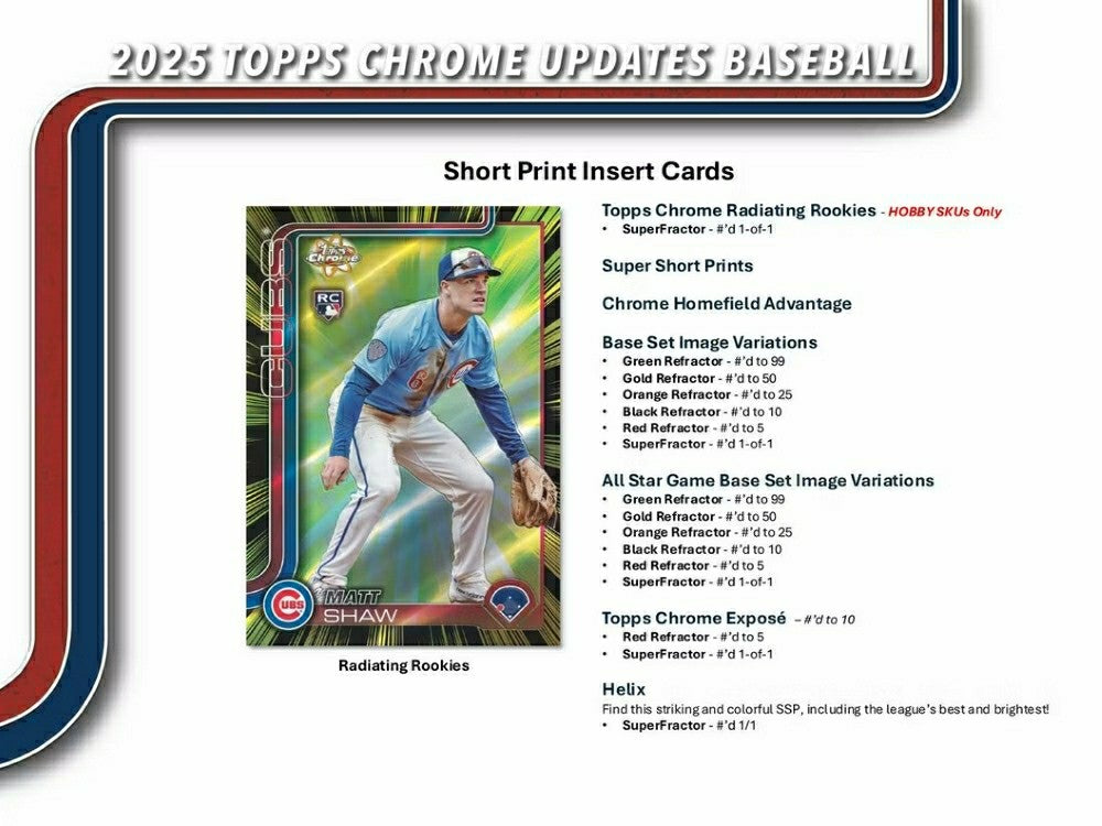 2025 Topps Chrome Update Baseball MLB Hobby Box - Taass discount