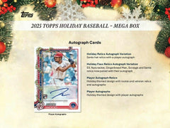 2025 Topps Holiday Baseball MLB Mega Box - Taass for sale