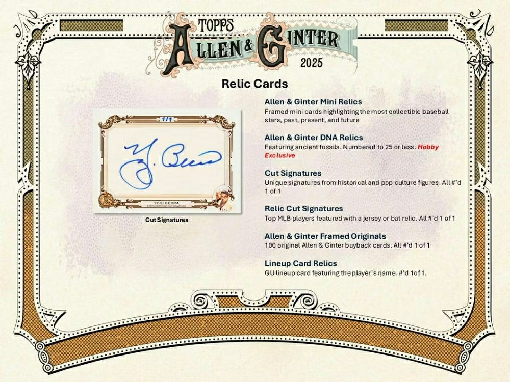 2025 Topps Allen & Ginter Baseball MLB Hobby Box - Taass US