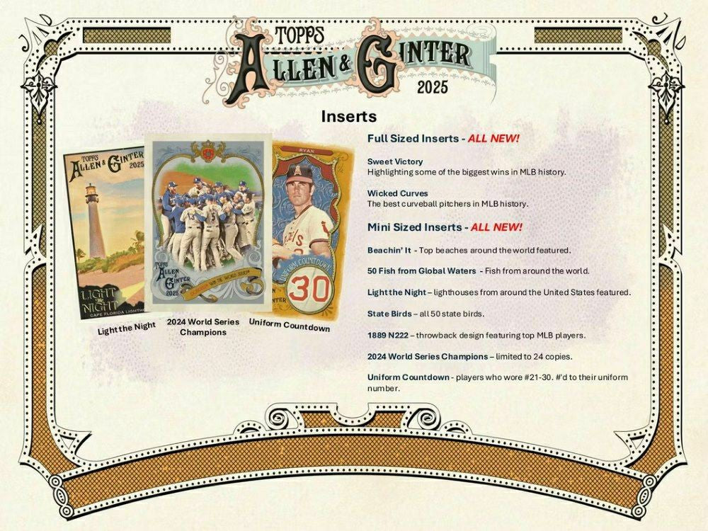 2025 Topps Allen & Ginter Baseball MLB Hobby Box - Taass US