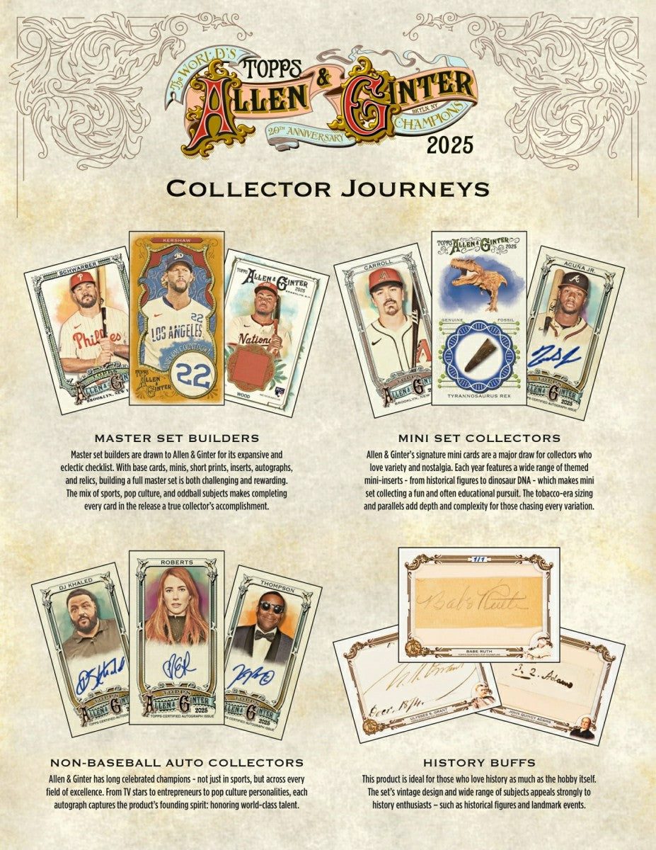 2025 Topps Allen & Ginter Baseball MLB Blaster Box - Taass online