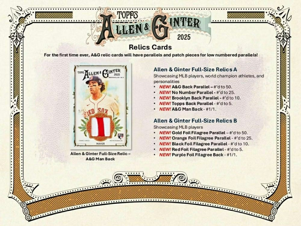 2025 Topps Allen & Ginter Baseball MLB Blaster Box - Taass online