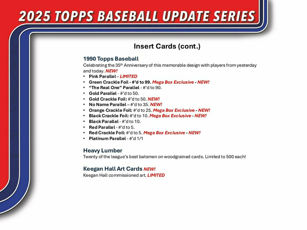 2025 Topps Update Series Baseball MLB Blaster Box - Taass sale