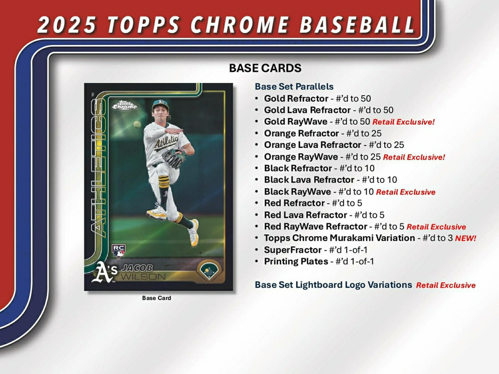 2025 Topps Chrome Baseball MLB Mega Box - Taass US