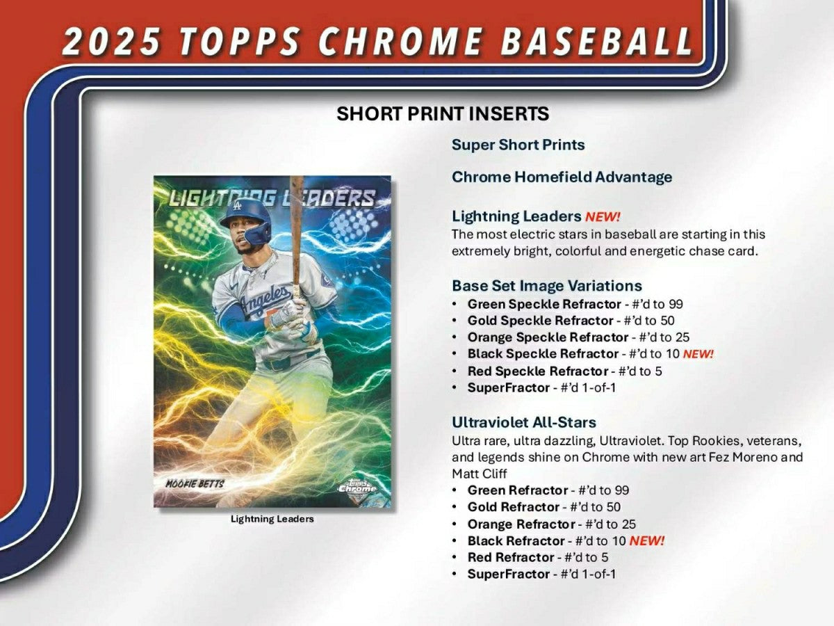 2025 Topps Chrome Baseball MLB Blaster Box - Taass near me