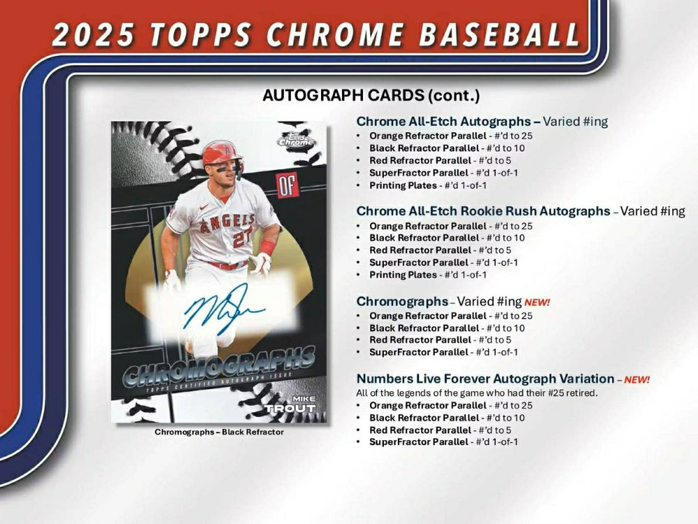 2025 Topps Chrome Baseball MLB Blaster Box - Taass near me