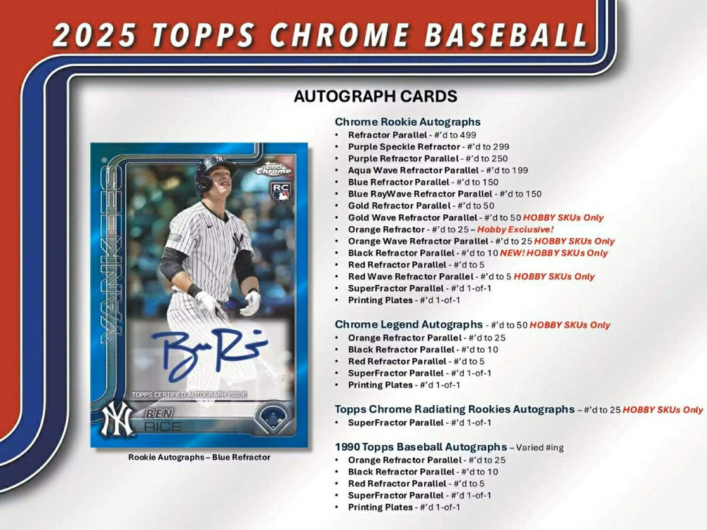 2025 Topps Chrome Baseball MLB Hobby JUMBO Box - Taass sale